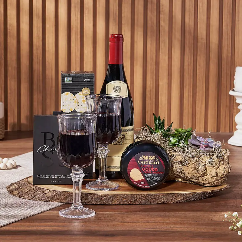 Exquisite Treats & Wine Gift Set