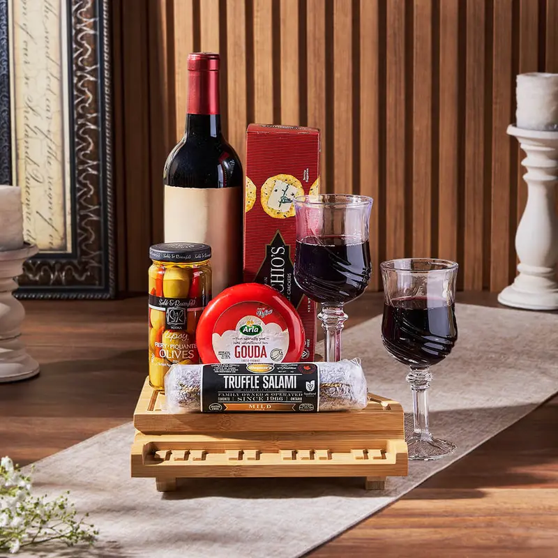 Grand Piano & Wine Gift Basket