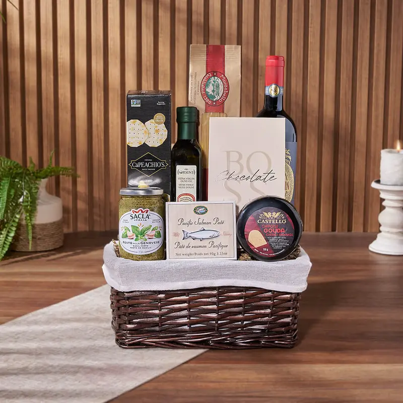 Taste of Indulgence Cheese & Wine Gift Set
