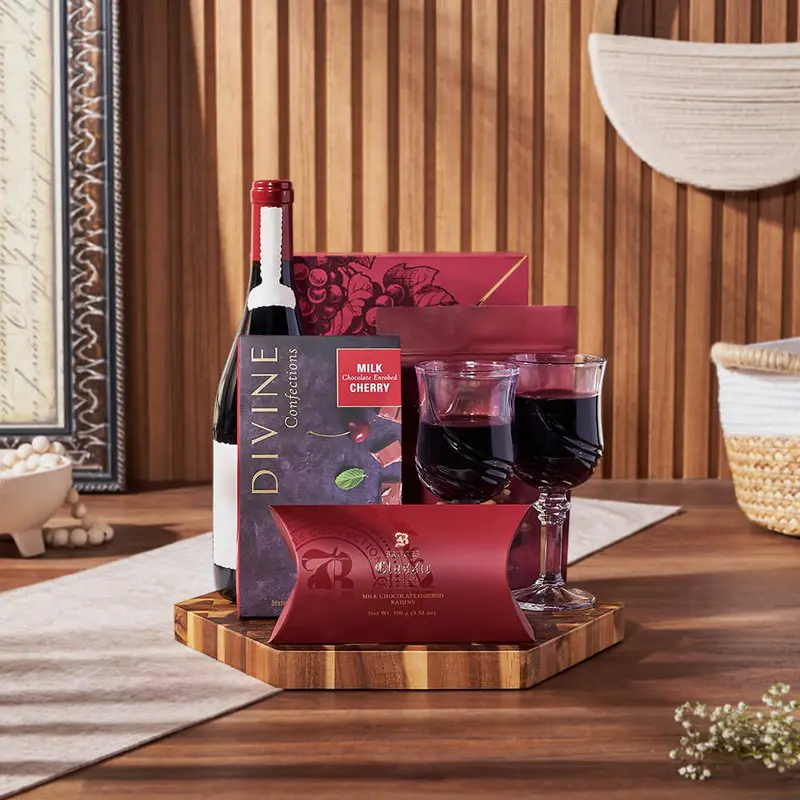 Tempting Chocolate & Wine Gift