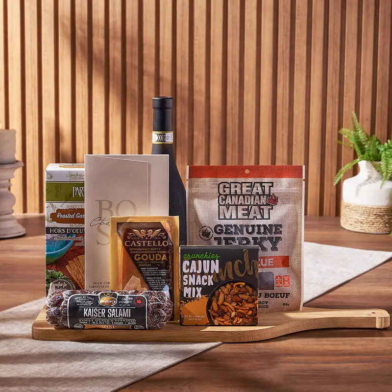 Wine & Cheesy Treats Platter