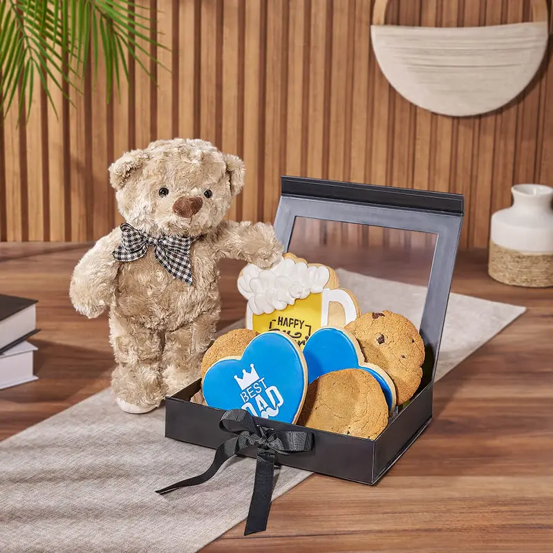 Fathers Day Cookie & Bear Gift