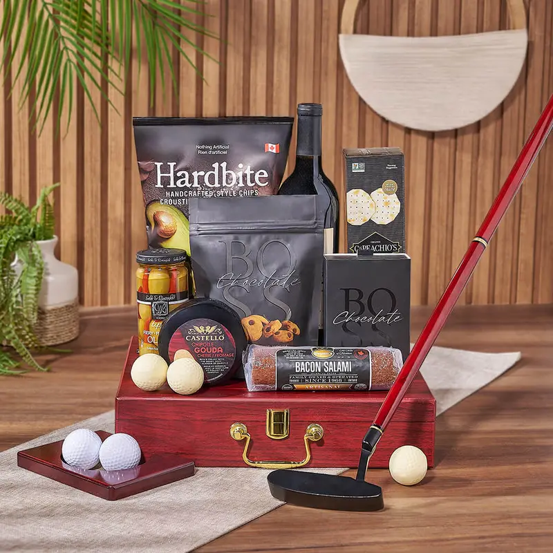 Putting & Wine Gift Set