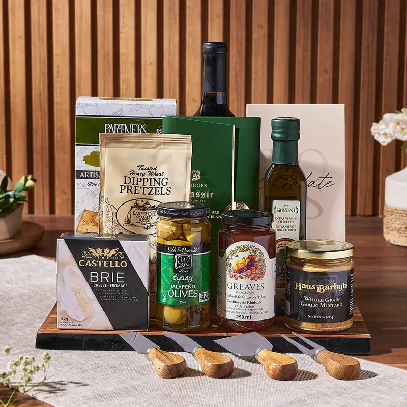 Delicious Gathering Wine & Cheese Gift Set
