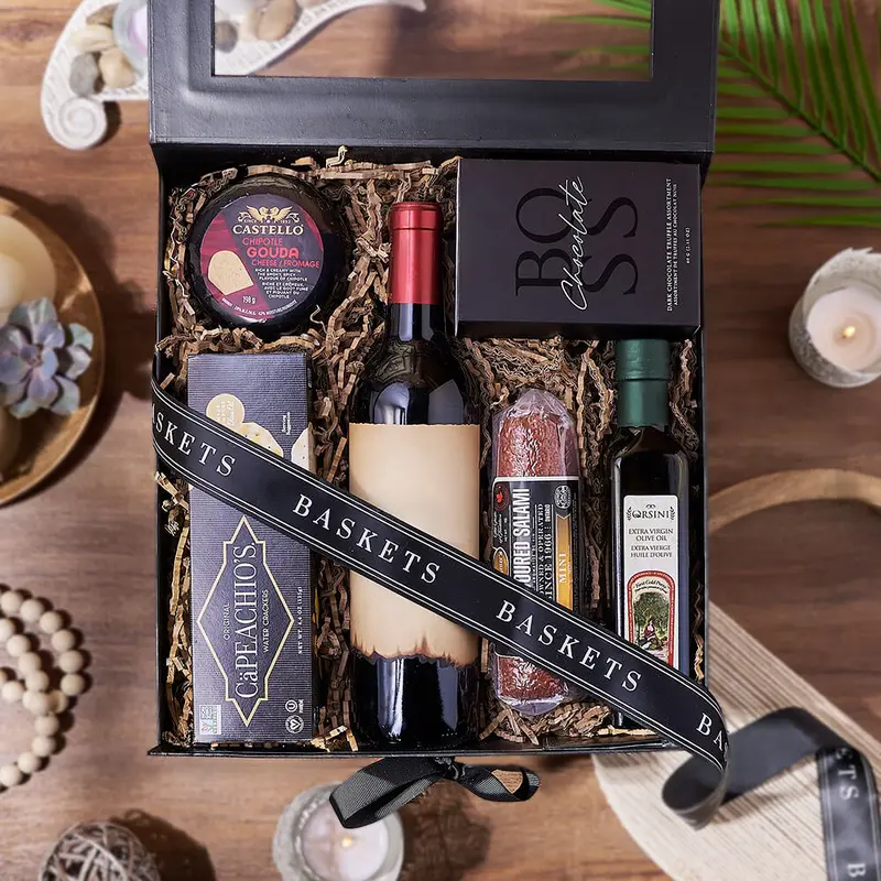 Deluxe Wine & Cheese Crate