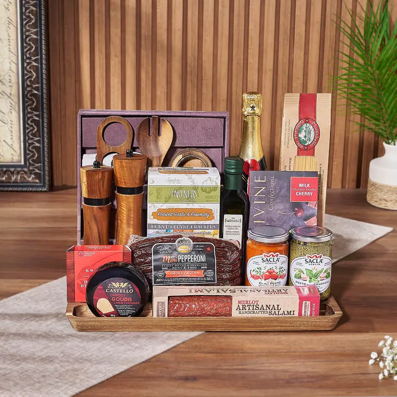 Tastes of Italy & Champagne Gift Set