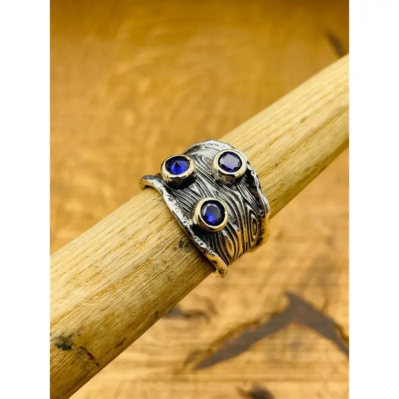 Women's Purple Amethyst Multi Stone Ring