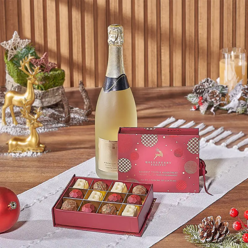 Bubbly Christmas Holiday Basket