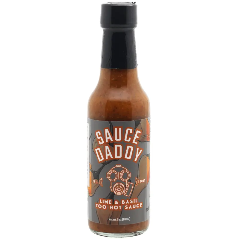 Lime & Basil Too Hot Sauce