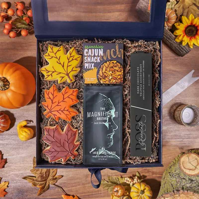 Thanksgiving Coffee & Cookie Gift Box