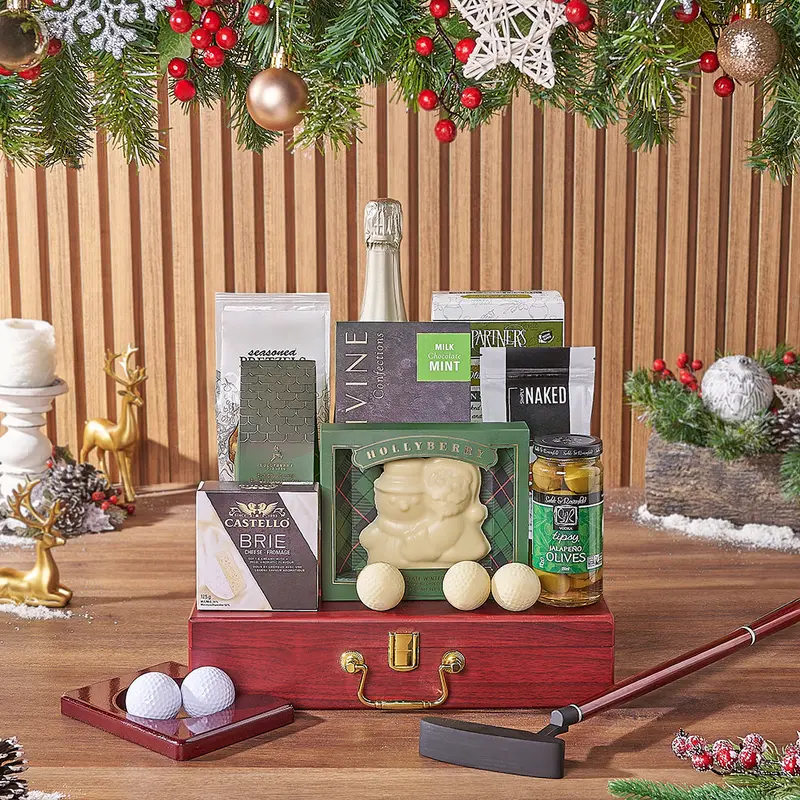 Champagne & Holiday Golf Gift
