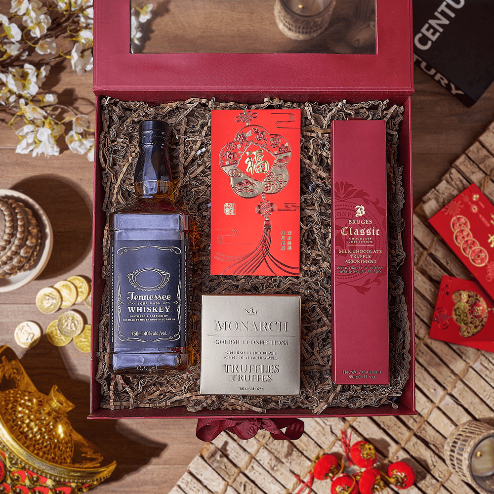 Chinese New Year Spirits & Chocolate Box