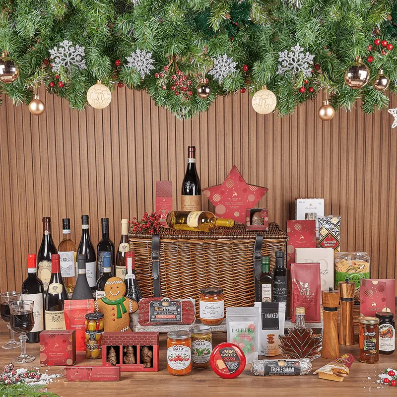 Christmas Wine & Treat Extravaganza Basket