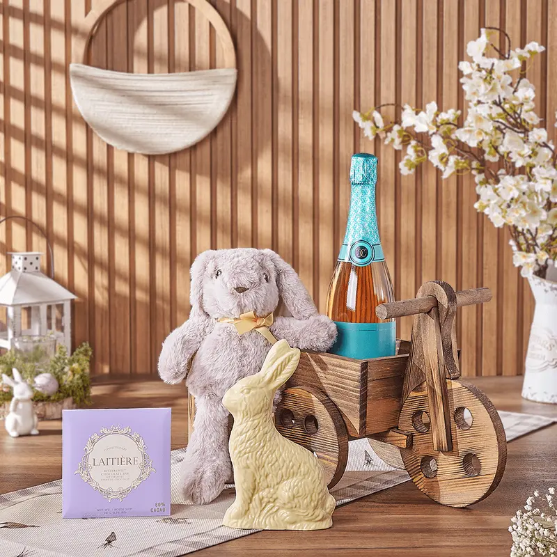 Easter Bunny & Sparkling Wine Cart