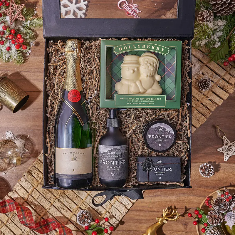 Holiday Bubbly & Spa Gift Box