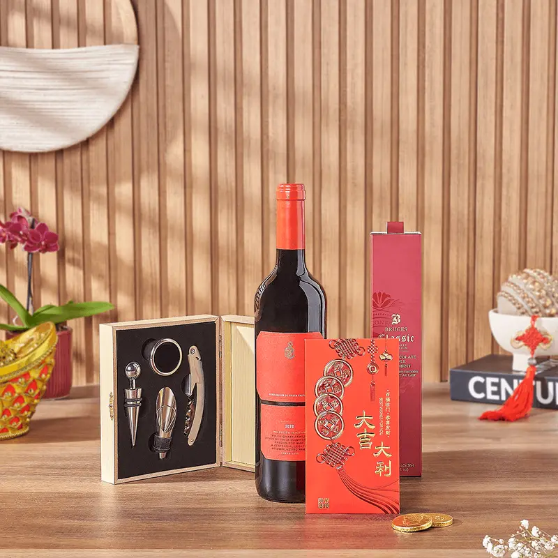 Lucky Wine & Chocolate Gift Set