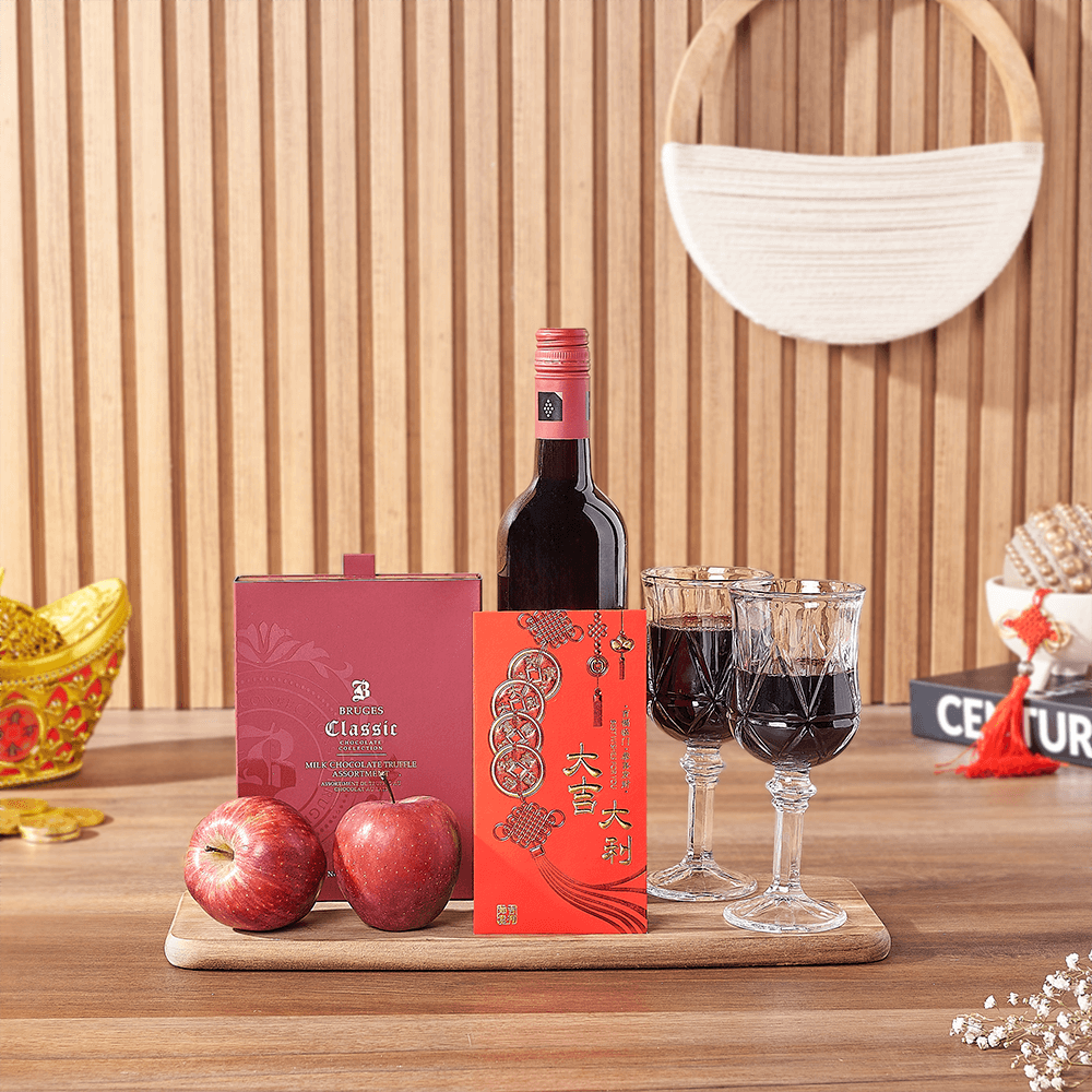 Lunar New Year Wine & Chocolate Gift