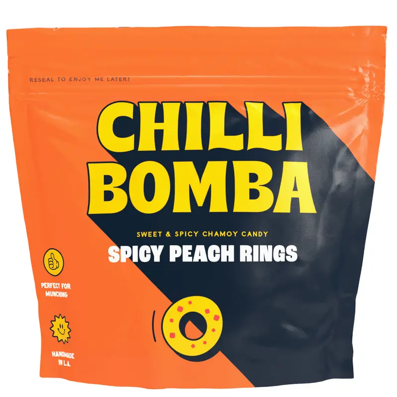 Spicy Peach Rings Chamoy Gummies