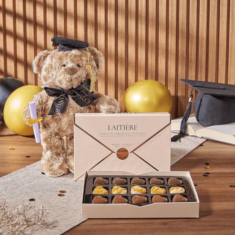Graduation Chocolate & Teddy Gift