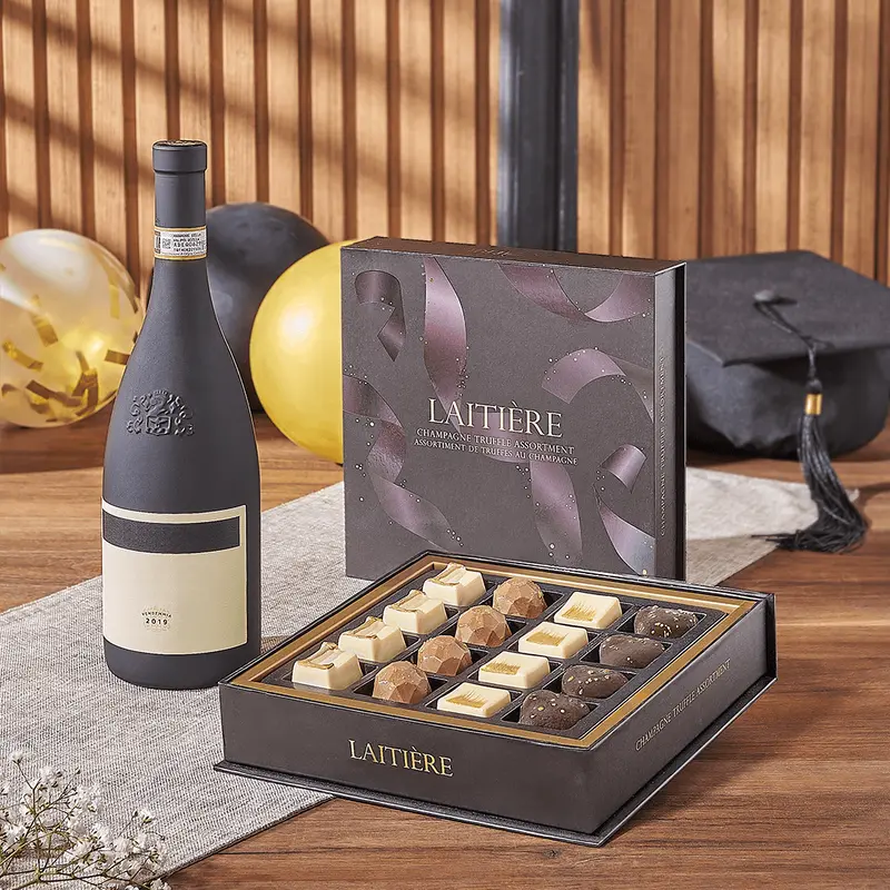 Graduation Wine & Truffle Gift