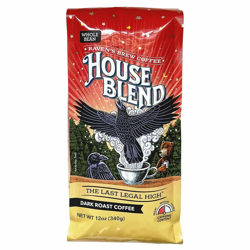 House Blend Dark Roast Coffee - Whole Bean