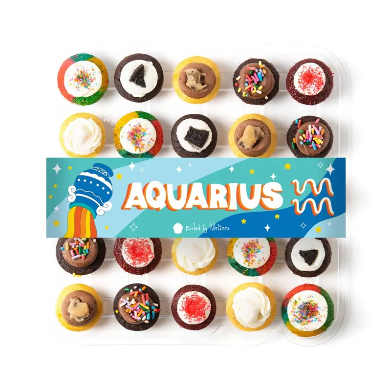 Gluten-Free Aquarius Cupcakes 25-Pack