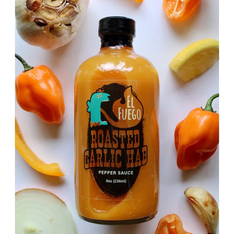 *Roasted Garlic Habanero Pepper Sauce