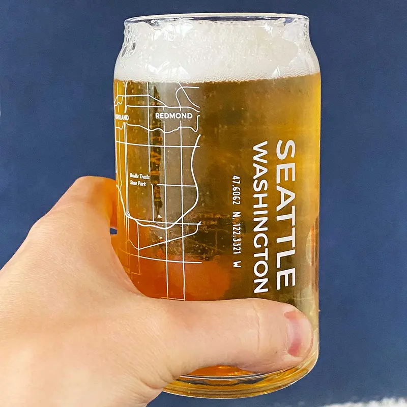 The Can Tall Boy Beer Glass - Seattle