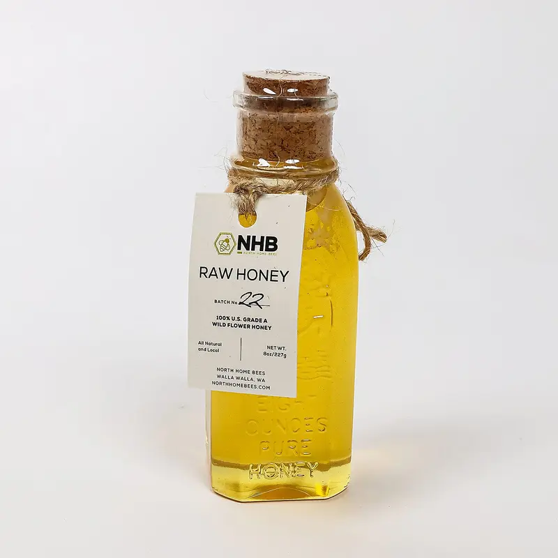 Walla Walla Raw Wildflower Honey, Muth Jar 8 oz