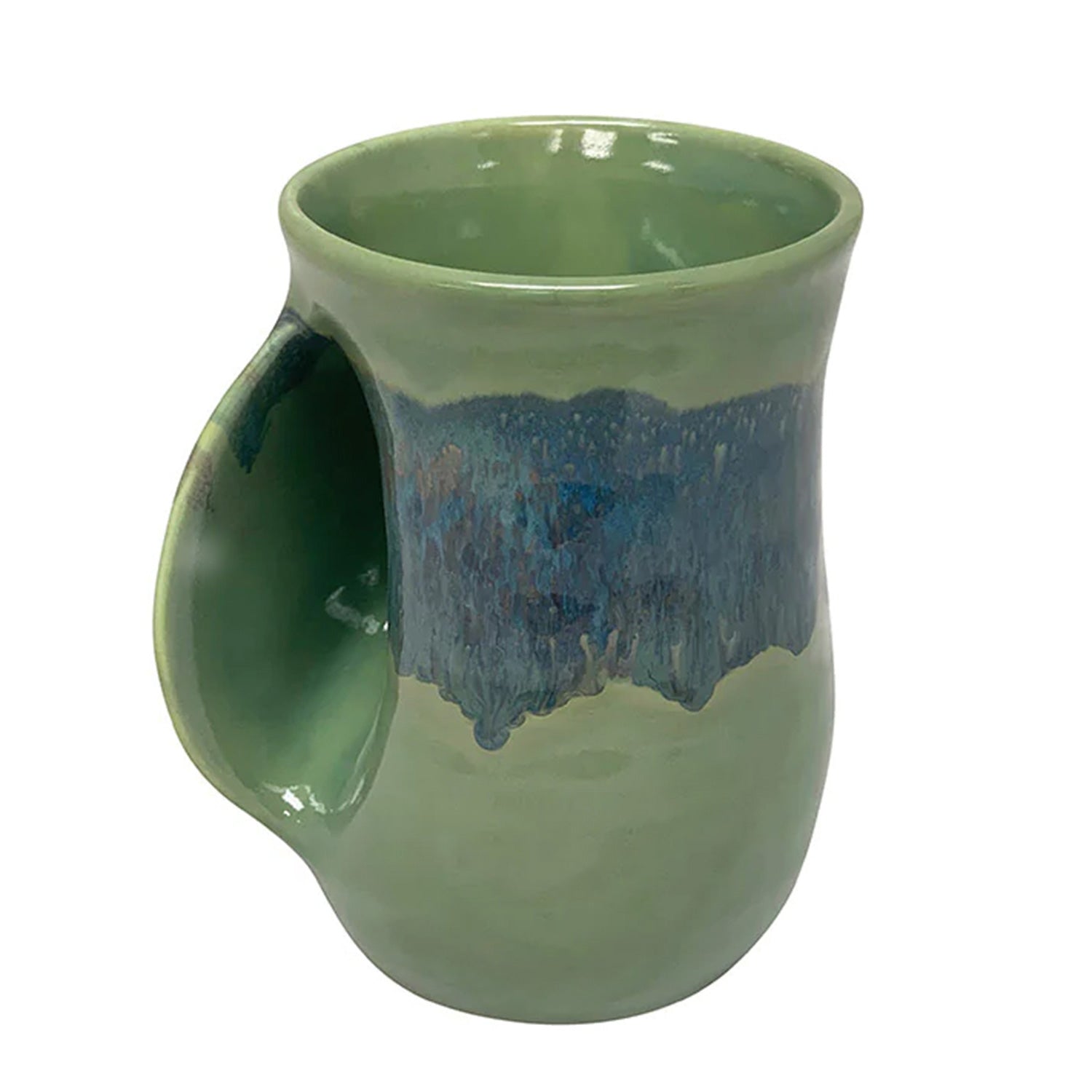 Hand Warmer Mug - Misty Green Left Handed