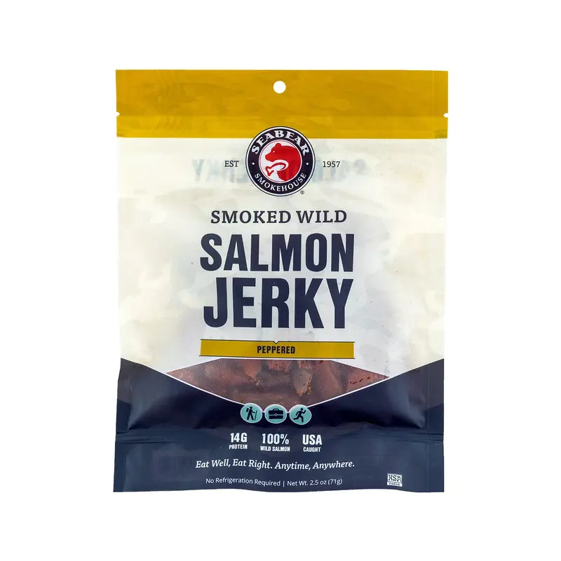King Salmon Jerky Peppered