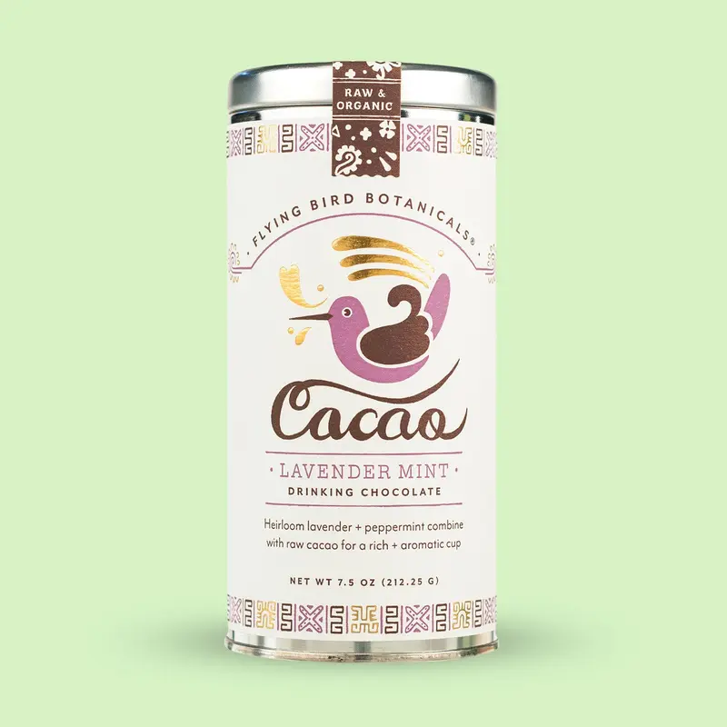 Lavender Mint Cacao Drinking Chocolate