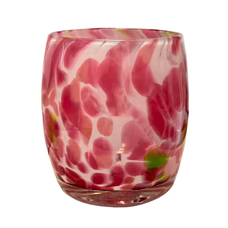 Pink Blown Glass Votive