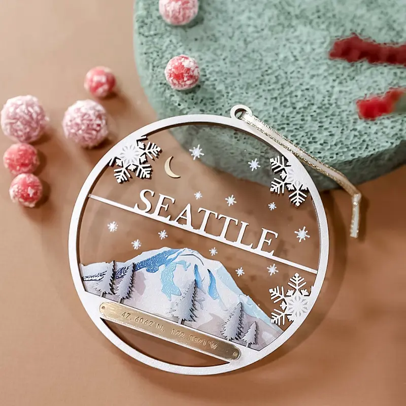 City I Love Seattle Ornament