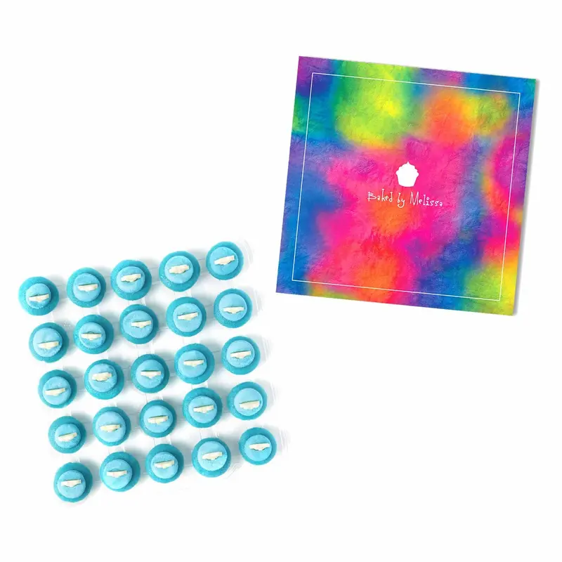 Classic Tie-Dye Gift Box Baby Boy Cupcakes 25-Pack