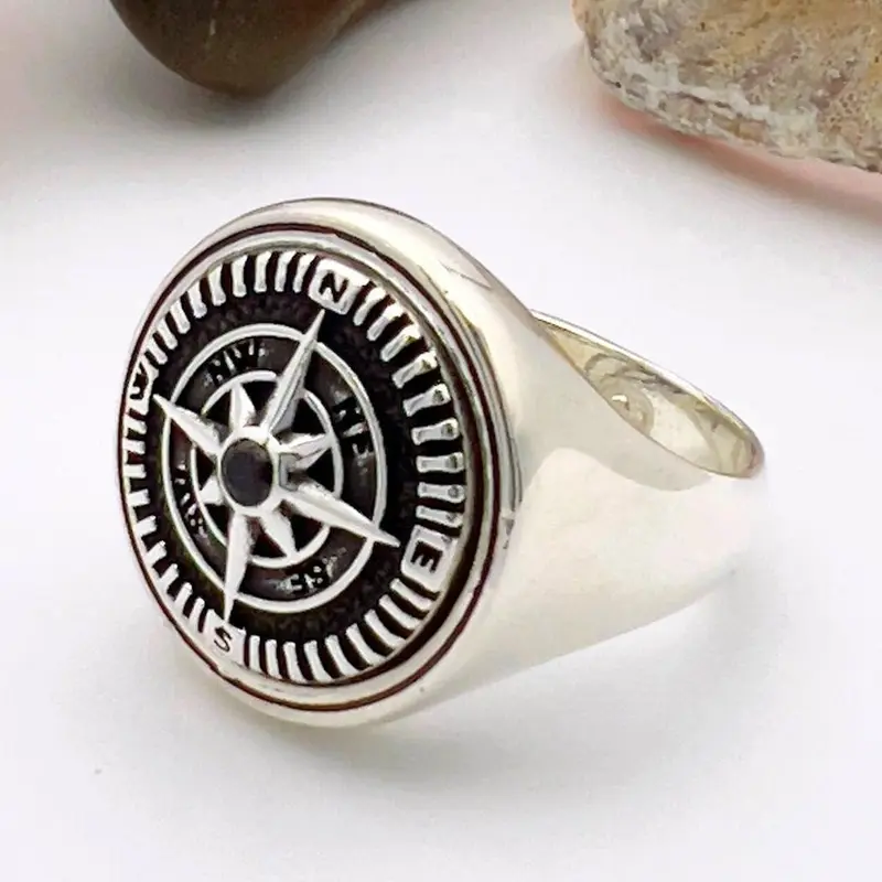 Handcrafted Turkish 925 Sterling Silver Onyx Men's Ring | Bold Statement Jewelry