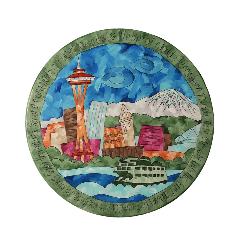 Seattle Skyline Lazy Susan