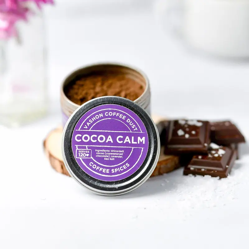 Cocoa Calm Coffee Dust Easy Serve Tin