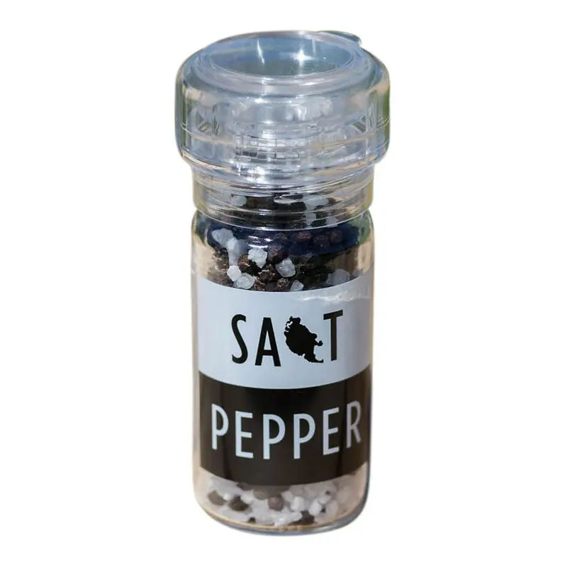 Organic Pepper and Sea Salt Grinder