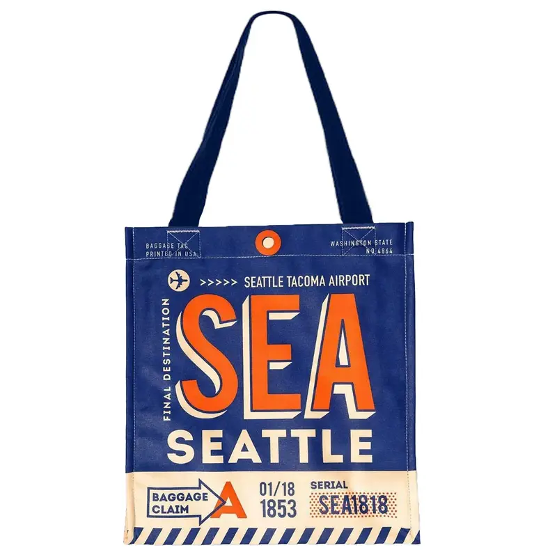Seattle Luggage Tag Shopping Bag