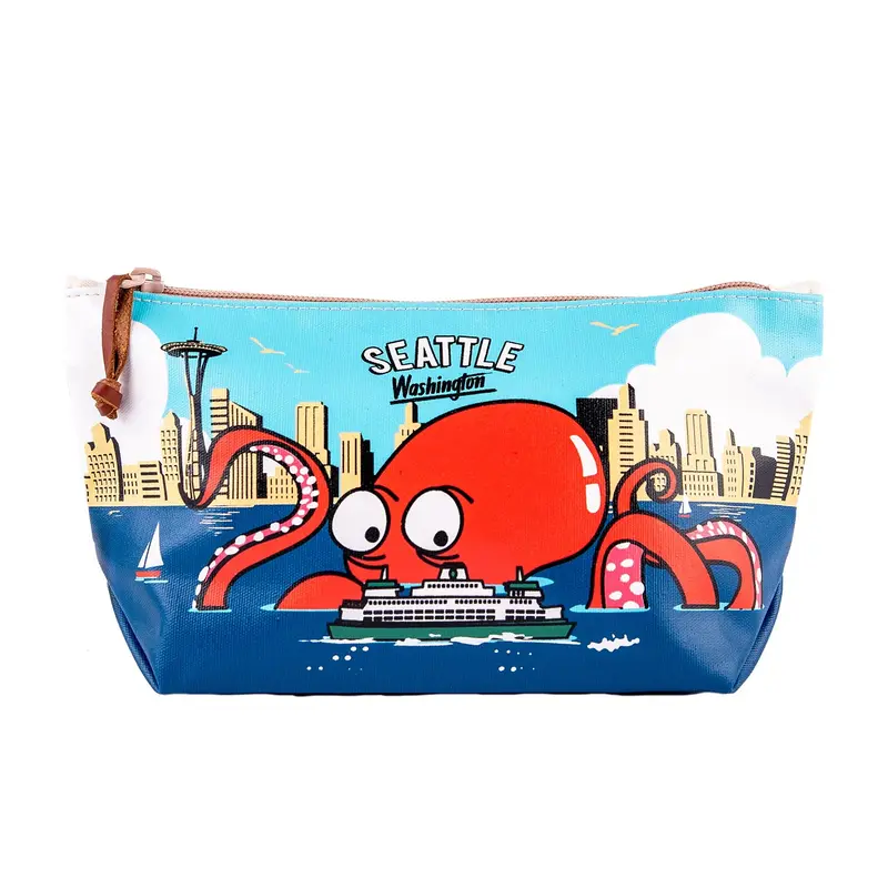 *Seattle Octopus Sky Medium Pouch