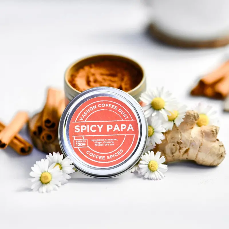Spicy Papa Coffee Dust Easy Serve Tin