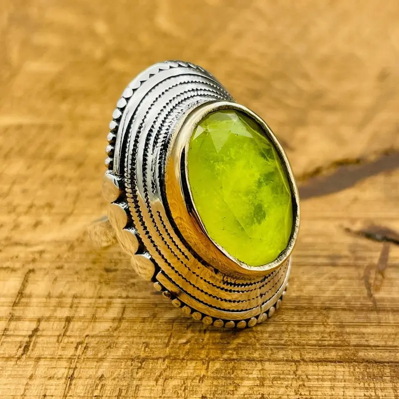 Turkish Handmade 925 Sterling Silver Paraiba Tourmaline Gemstone Ring - Elegant Statement Jewelry Gift