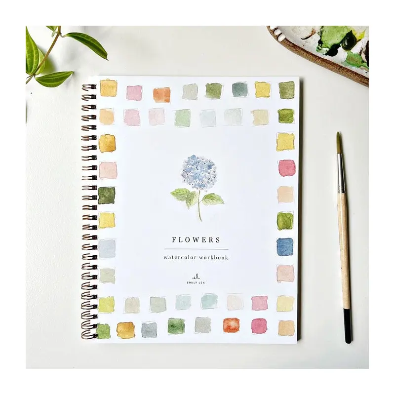 Flowers Watercolor Workbook