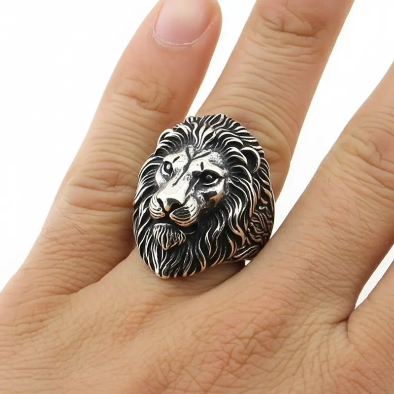 Unique Frankenstein Sterling Silver Ring - Handcrafted 925 Silver Biker & Edgy Gothic Jewelry for Men & Women