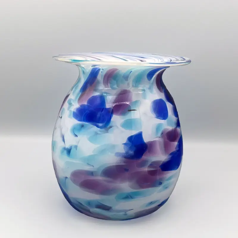 Carnation Blown Glass Flower Vase