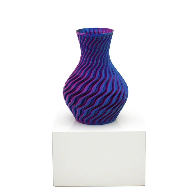 *Dragon Vase Blue Black Purple 3 inch