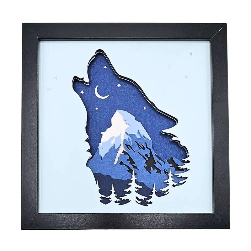 Howling Wolf Shadow Box