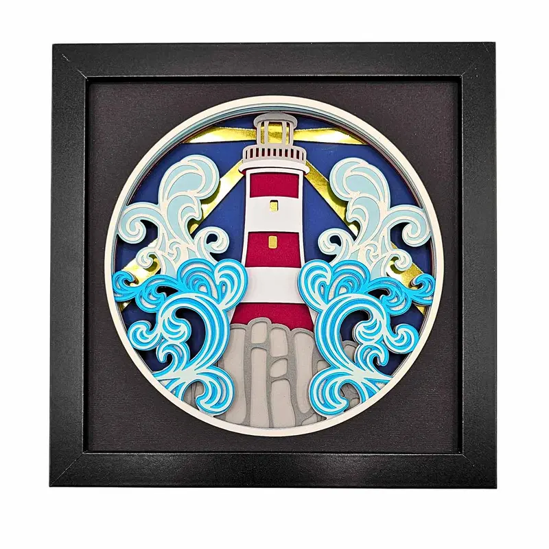 *Lighthouse Shadow Box