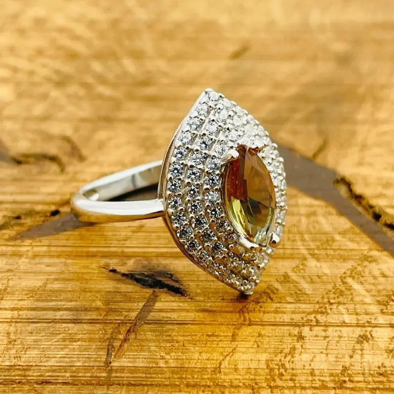 Natural Turkish Zultanite 925 Sterling Silver Ring for Women - Handmade Gemstone Jewelry